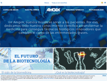 Tablet Screenshot of amgen.es