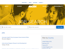 Tablet Screenshot of amgen.jobs